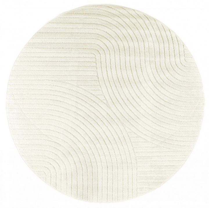 Rund Matta \'Devon\' - Cream i gruppen Inredning / Mattor / Vävda Mattor hos Reforma (H100046)