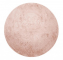 Rund matta \'Aranga Super Soft Fur\' - Rosa