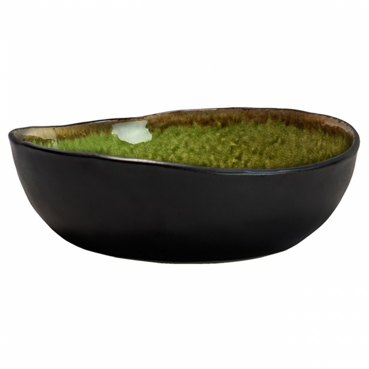 Pastaskål 'Krackelerad' - Grön