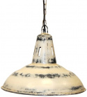 Industrilampa Vintage - Patinerad vit