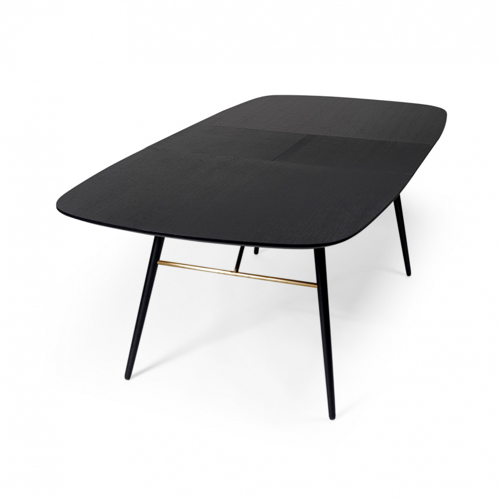 Matbord med tillggsskiva \'Dawn\' - Svart