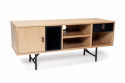 TV-bänk \'Kodiak\' - Natur/Svart