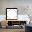 TV-bänk \'Kodiak\' - Natur/Svart