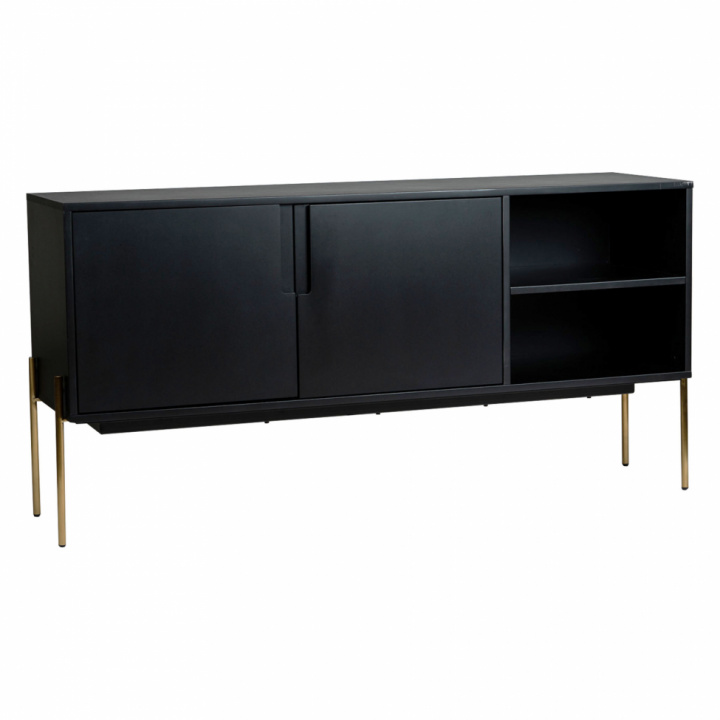 Sideboard - Svart/Mssing i gruppen MBLER / Hyllor & frvaring / Sideboards hos Reforma (J9612-1)