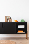 Sideboard \'Frölunda\' - Svart/Mässing