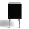 Sideboard \'Frölunda\' - Svart/Guld