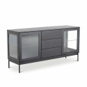 Sidobord glas \'Zenit\' - Grå
