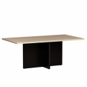 Soffbord \'Wood\' - Natur/Svart