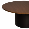 Soffbord \'Rounded\' Runt 100cm - Valnöt
