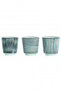 Äggkoppar 3 st - Pen Stripe