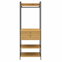 Garderob \'Karla\' 2 lådor - Ek/svart