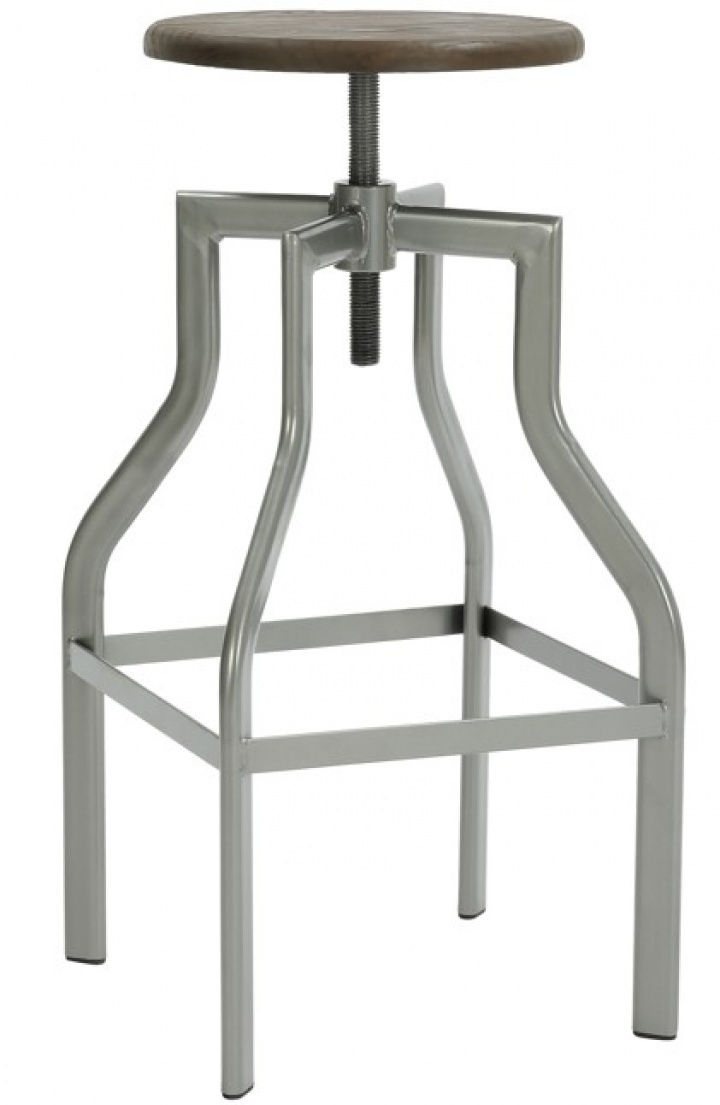 Barstol 'Forshaga' - Silver/Natur