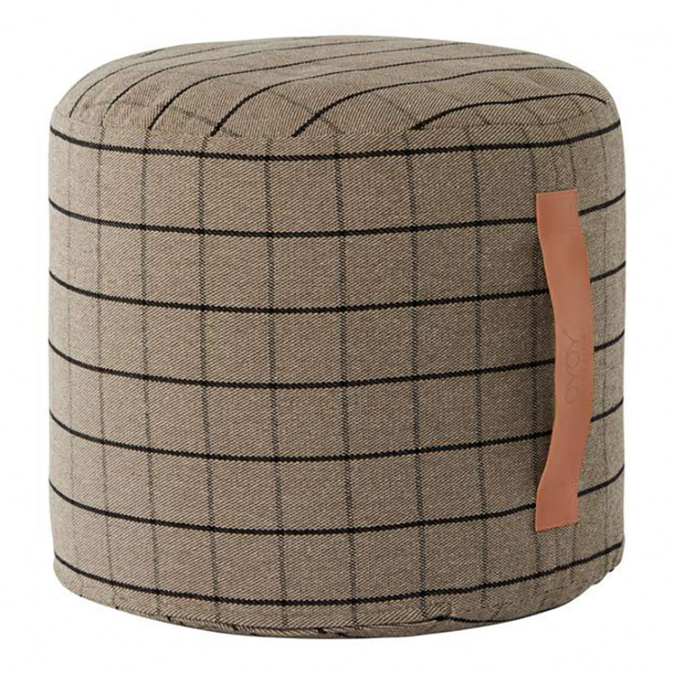 Sittpuff \'Grid\' - Brun