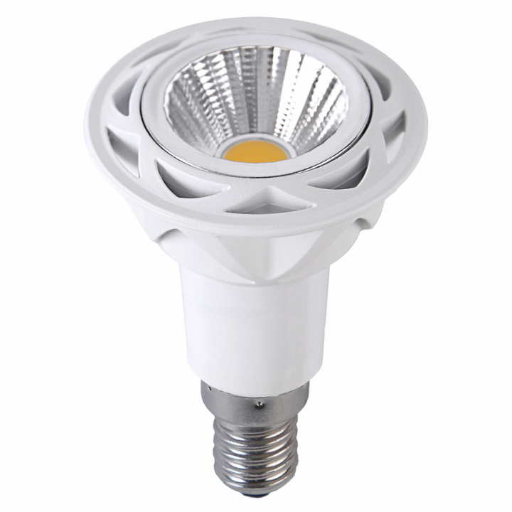 Spotlampa 'E14 LED 50 mm' - Klar/Vit