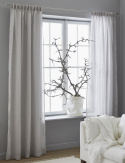 Gardin med veckband \'Dalsland\' 145x250 - Grå