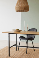Matbord \'Line\' - Ek/Svart 160x90cm