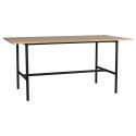 Matbord \'Line\' - Ek/Svart 160x90cm