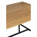 Matbord \'Line\' - Ek/Svart 160x90cm