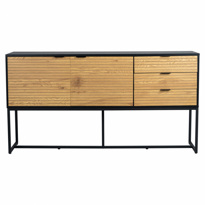 Sideboard \'Line\' - Ek/Svart i gruppen MBLER / Hyllor & frvaring / Sideboards hos Reforma (LINESB02)