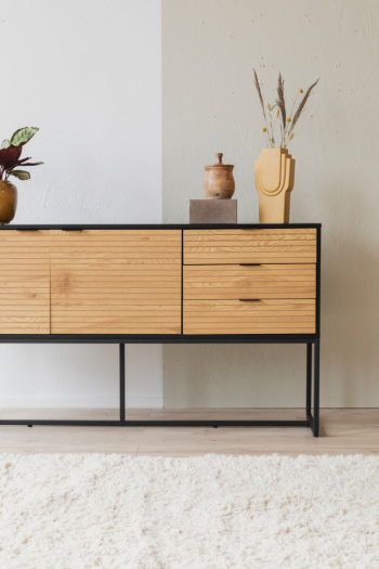 Sideboard \'Line\' - Ek/Svart