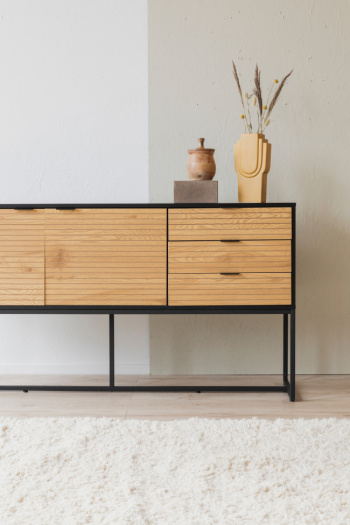 Sideboard \'Line\' - Ek/Svart