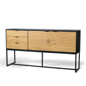 Sideboard \'Line\' - Ek/Svart