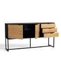 Sideboard \'Line\' - Ek/Svart