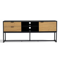 TV-bänk \'Line\' - Ek/Svart