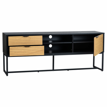 TV-bnk \'Line\' - Ek/Svart