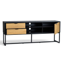 TV-bänk \'Line\' - Ek/Svart