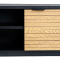 TV-bänk \'Line\' - Ek/Svart