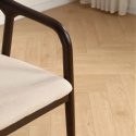 Karmstol \'Aspa\' - Mörkbrun/Beige