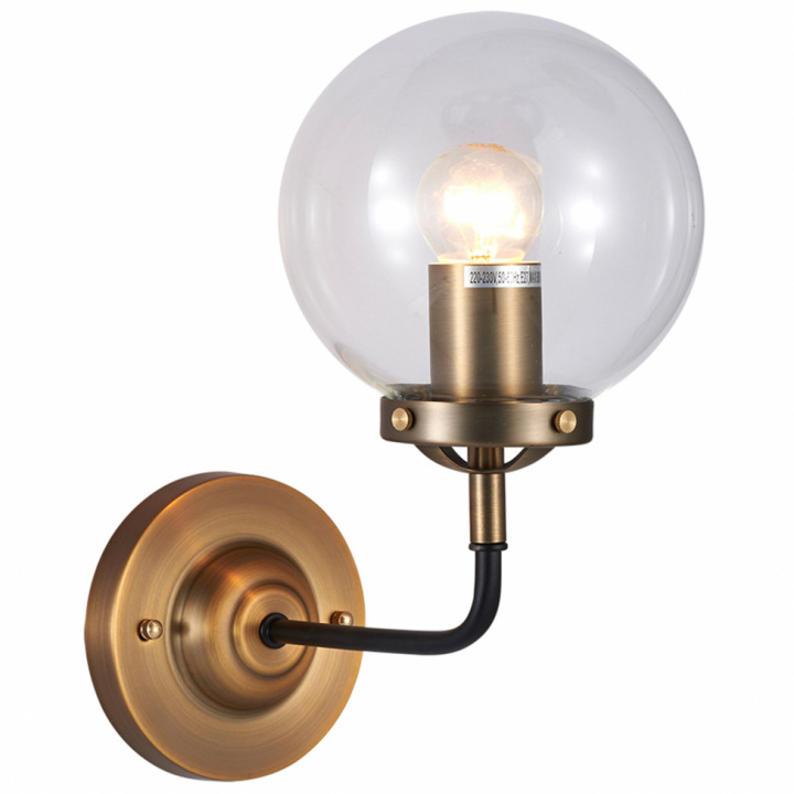 Vägglampa 'Bright' X1 - Mässing