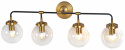 Vägglampa \'Bright\' X4 - Mässing