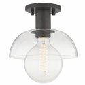 Taklampa \'Glass Shade\' - Svart