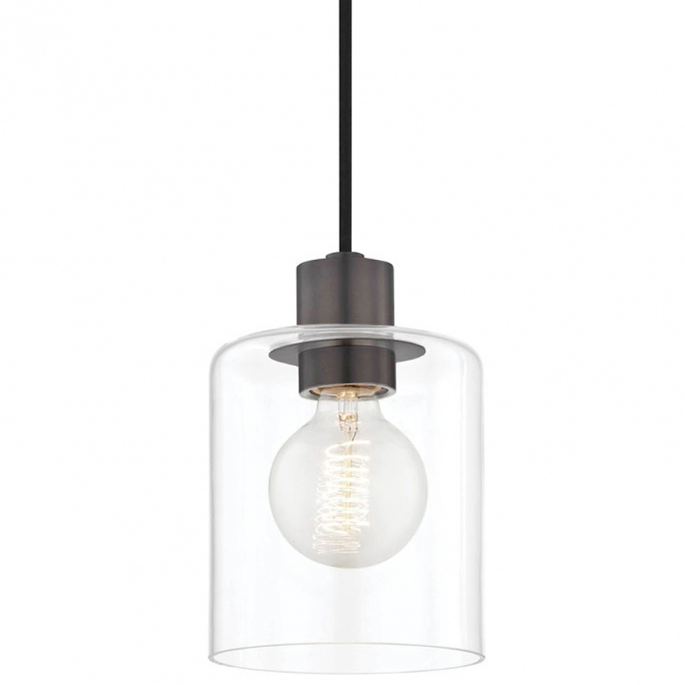 Taklampa \'Glass Lamp Shade\' S - Glas/Svart
