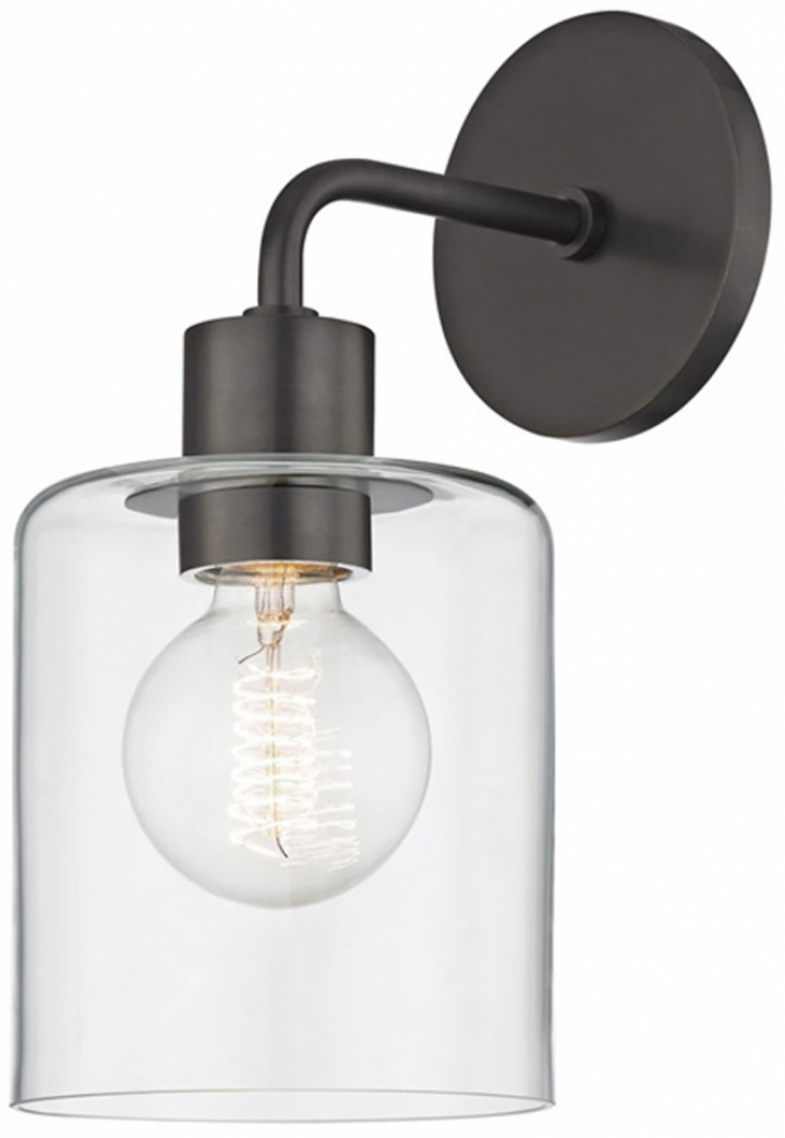 Vägglampa 'Glass Lamp Shade' - Glas/Svart