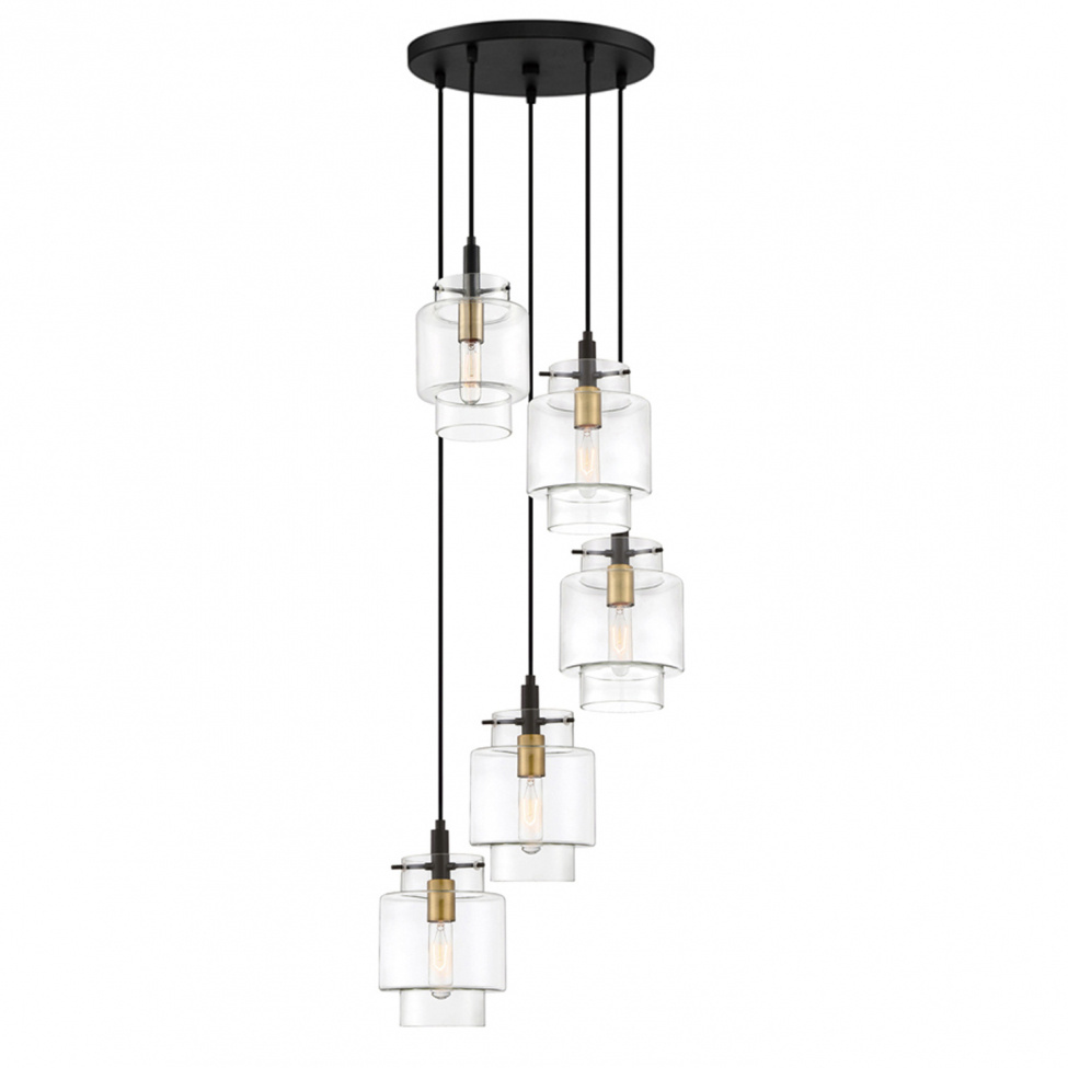 Taklampa \'Chablis Lights\' X5 - Svart