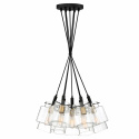 Taklampa \'Chablis Lights Cross\' X5 - Svart