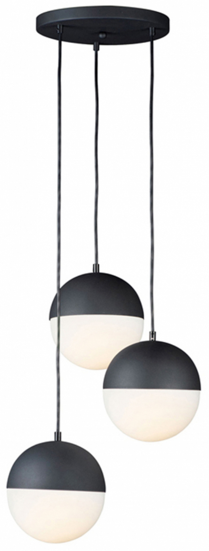 Taklampa 'Global' X3 - Svart/Glas