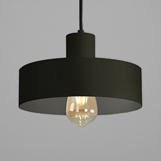 Taklampa \'Fay\'- Svart M