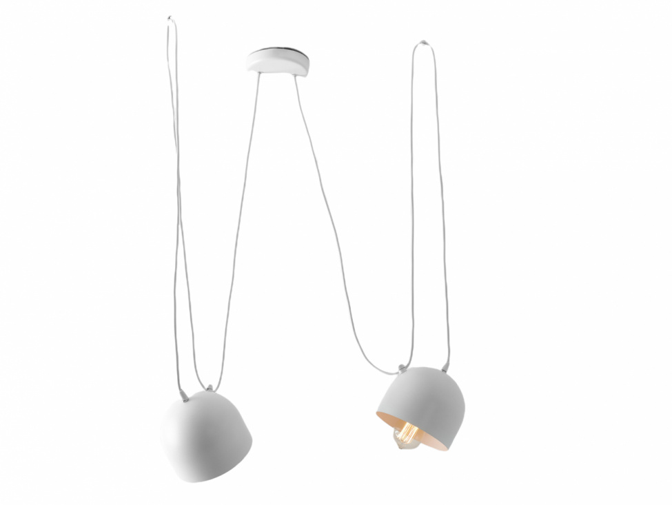 Taklampa \'Popo\'- 2 Vit