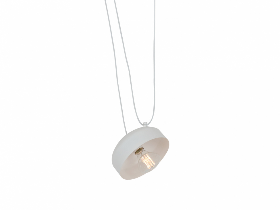 Taklampa \'Popo\'- Flat Vit