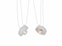 Taklampa \'Popo\'- Flat 2 Vit