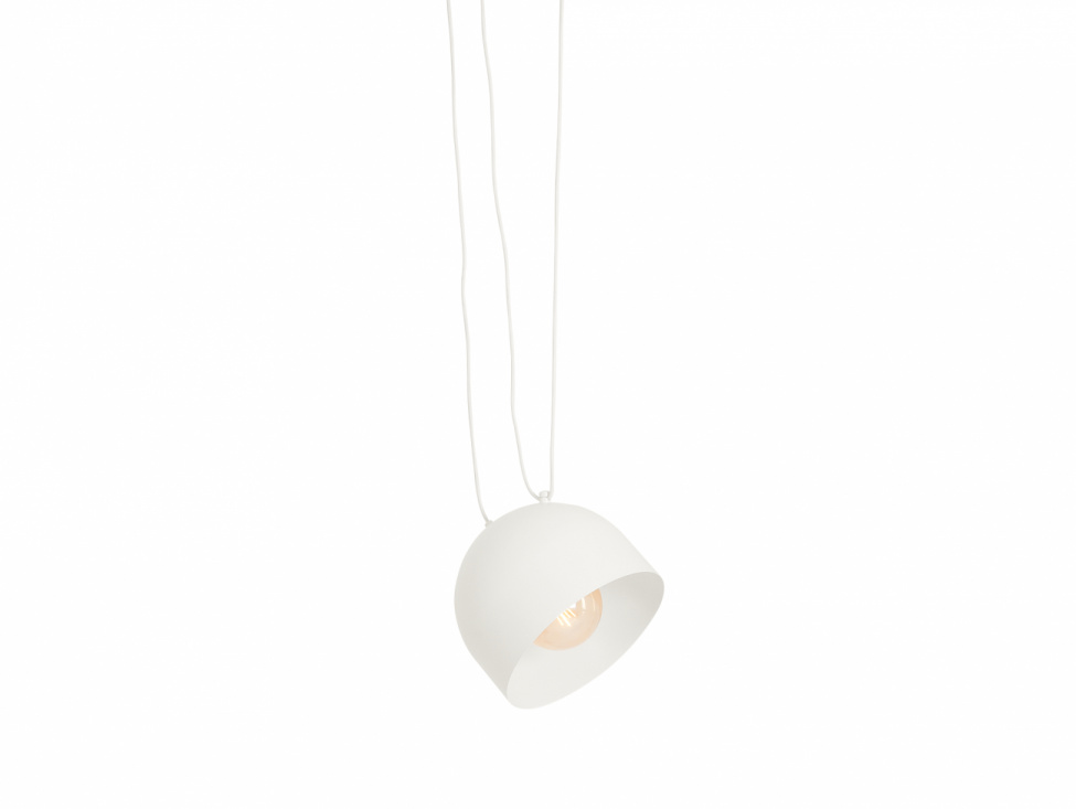 Taklampa \'Popo\'- L Vit