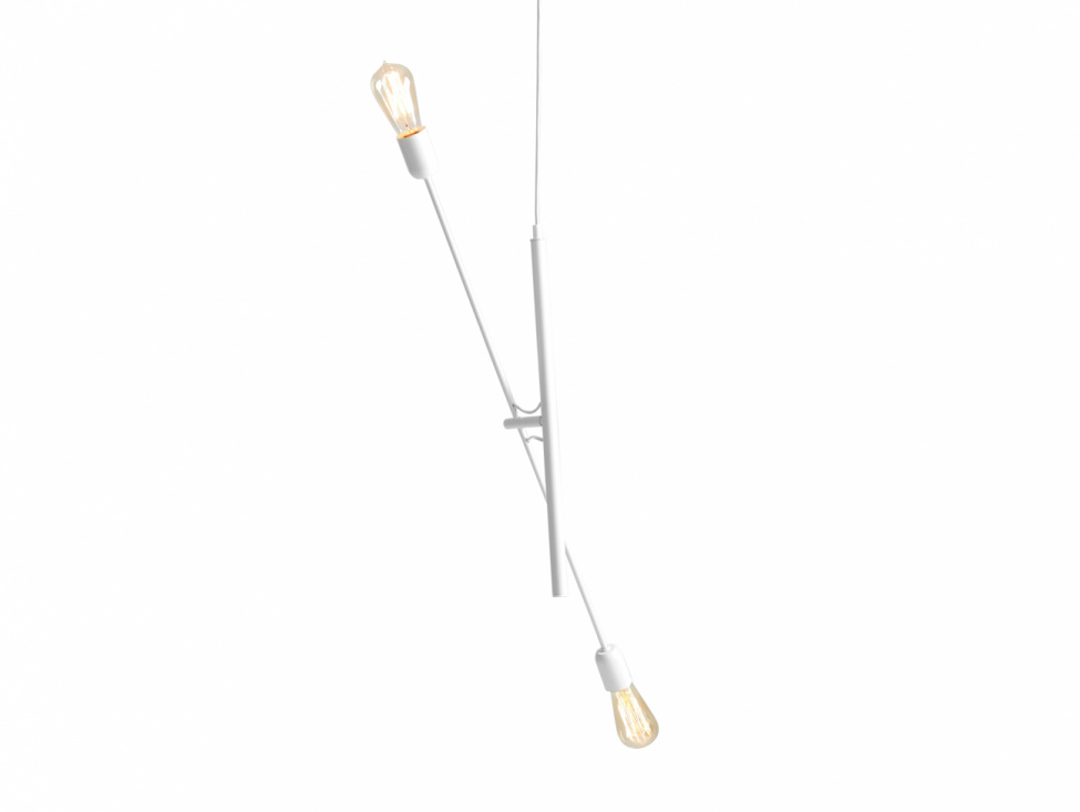 Taklampa \'Twigo\'- 2 Vit