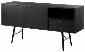 Sideboard \'Lux\' - Svart/Mssing