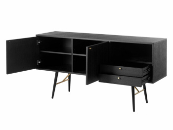 Sideboard \'Lux\' - Svart/Mssing