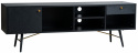 TV-bänk \'Lux\' - Svart/Mässing