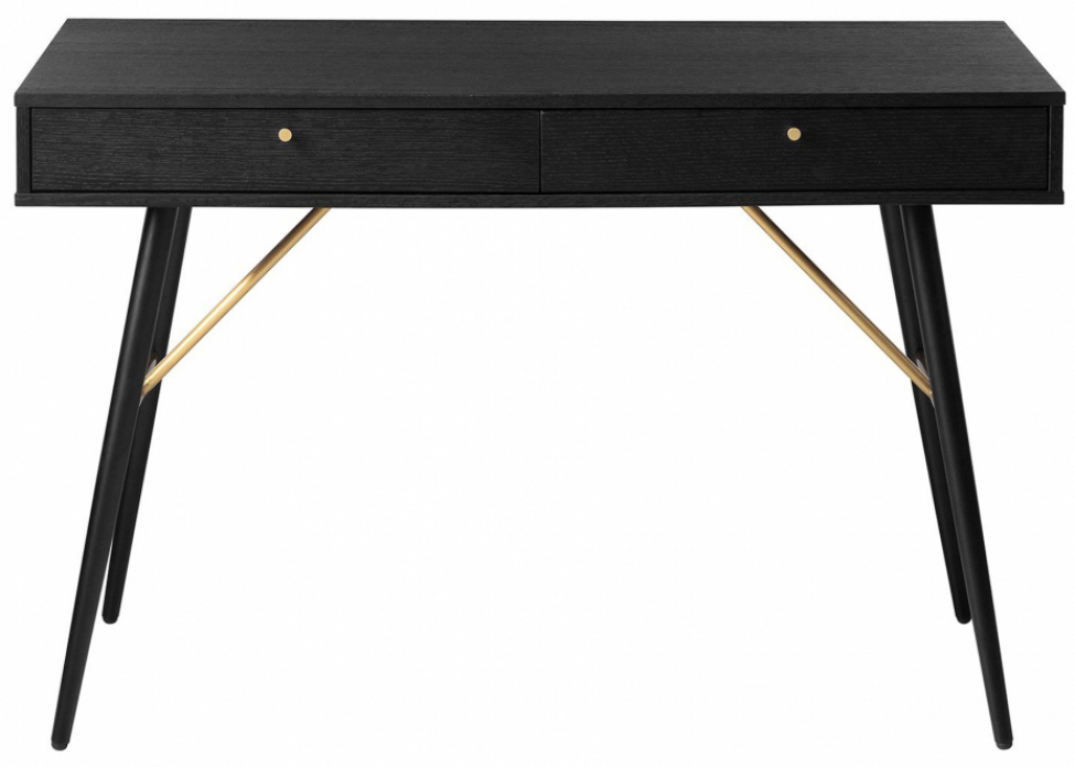 Skrivbord \'Lux\' - Svart/Mssing